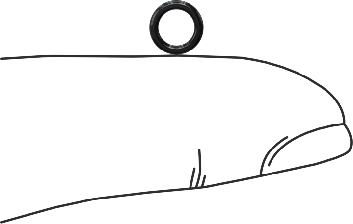 Yağa Dayanıklı Sert Buna-N O-Ring, 1 mm Genişlik, 4 mm İç Çap