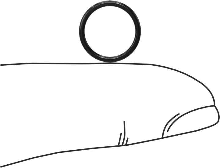 Yağa Dayanıklı Sert Buna-N O-Ring, 1 mm Genişlik, 9 mm İç Çap