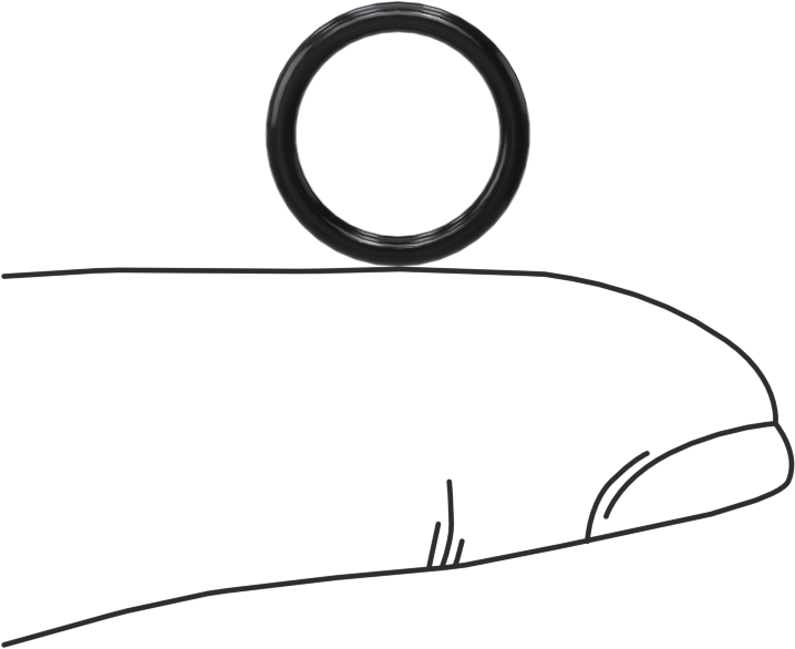 Yağa Dayanıklı Sert Buna-N O-Ring, 1.5 mm Genişlik, 10 mm İç Çap