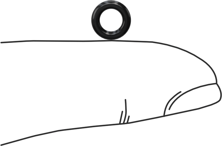 Yağa Dayanıklı Sert Buna-N O-Ring, 1.5 mm Genişlik, 4 mm İç Çap