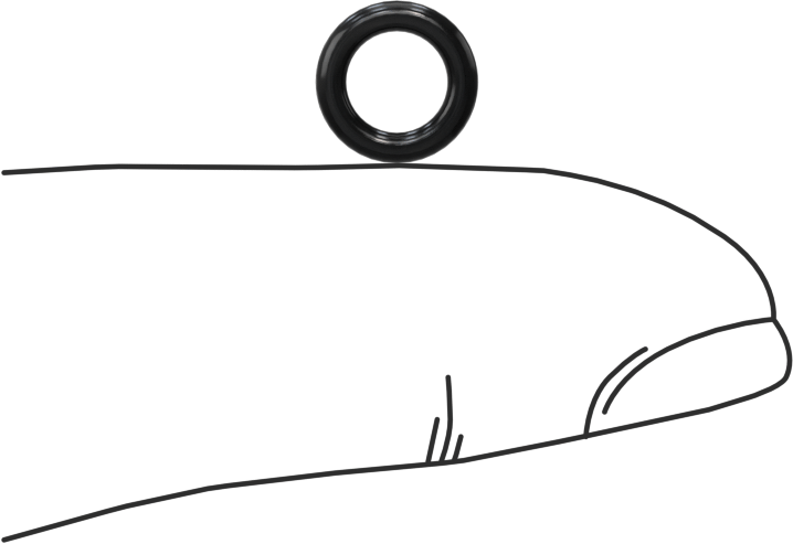 Yağa Dayanıklı Sert Buna-N O-Ring, 1.5 mm Genişlik, 5 mm İç Çap