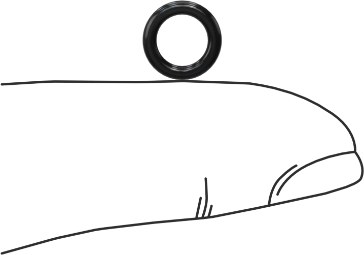 Yağa Dayanıklı Sert Buna-N O-Ring, 1.5 mm Genişlik, 5.5 mm İç Çap