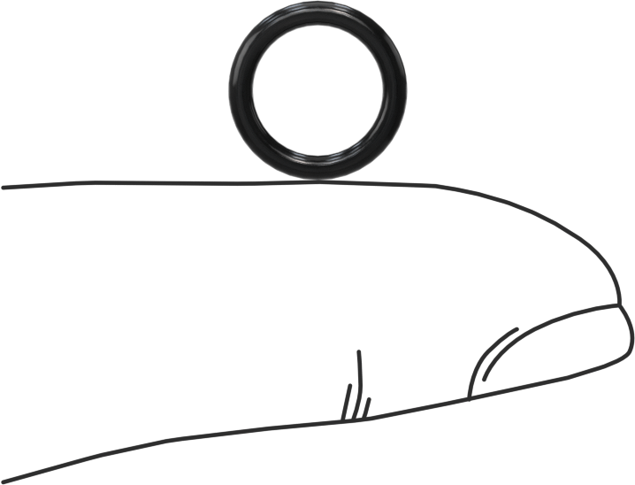 Yağa Dayanıklı Sert Buna-N O-Ring, 1.5 mm Genişlik, 8 mm İç Çap