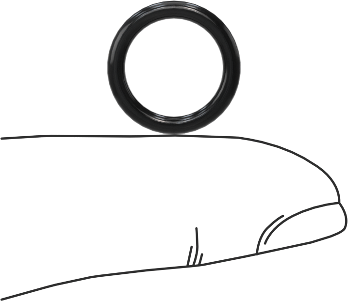 Yağa Dayanıklı Sert Buna-N O-Ring, 2 mm Genişlik, 11 mm İç Çap