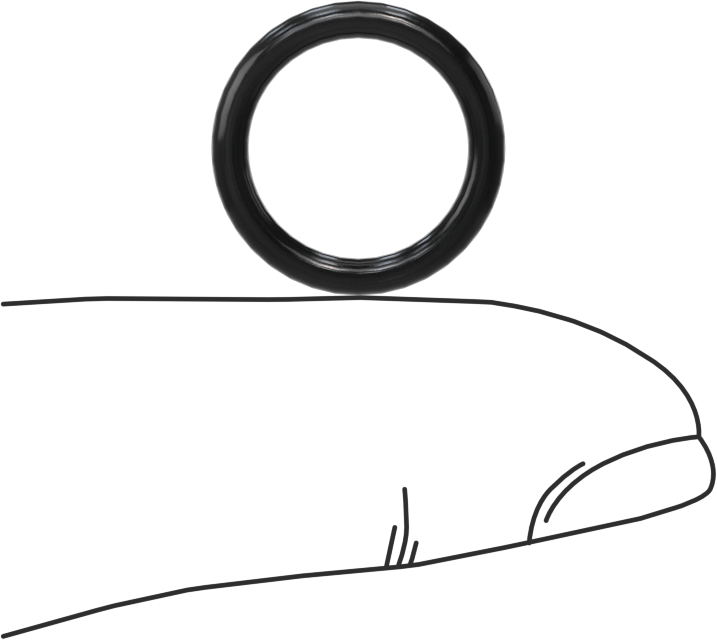 Yağa Dayanıklı Sert Buna-N O-Ring, 2 mm Genişlik, 12 mm İç Çap