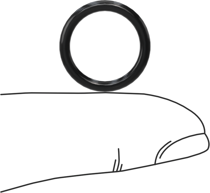 Yağa Dayanıklı Sert Buna-N O-Ring, 2 mm Genişlik, 13 mm İç Çap