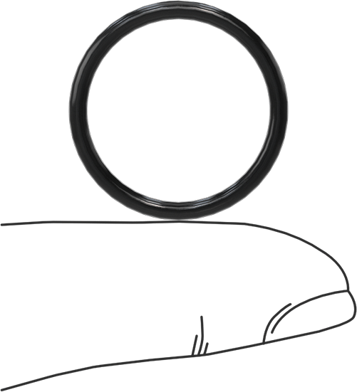 Yağa Dayanıklı Sert Buna-N O-Ring, 2 mm Genişlik, 20 mm İç Çap