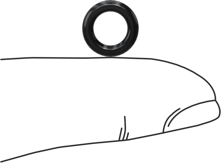 Yağa Dayanıklı Sert Buna-N O-Ring, 2 mm Genişlik, 6 mm İç Çap