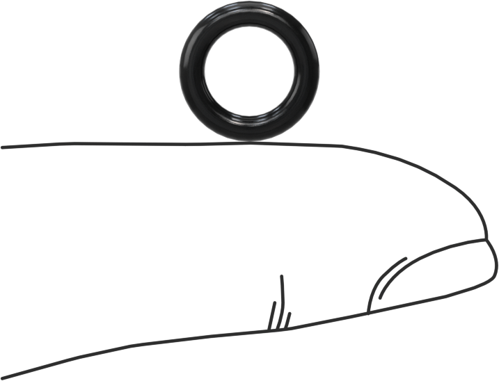 Yağa Dayanıklı Sert Buna-N O-Ring, 2 mm Genişlik, 7 mm İç Çap