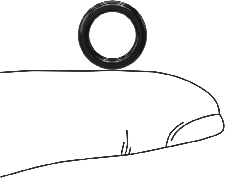 Yağa Dayanıklı Sert Buna-N O-Ring, 2 mm Genişlik, 8 mm İç Çap