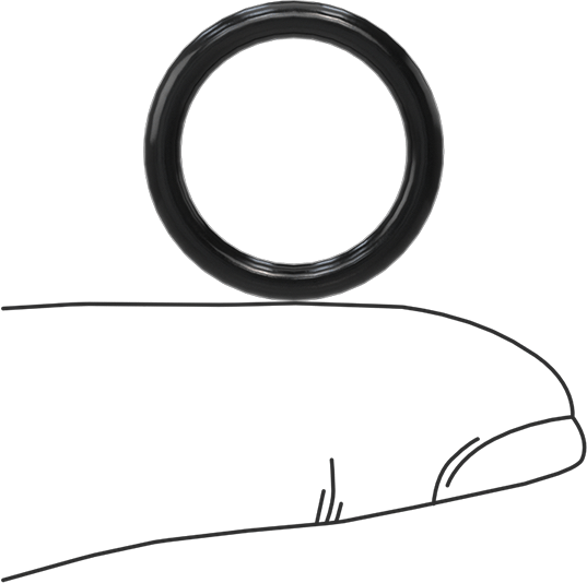 Yağa Dayanıklı Sert Buna-N O-Ring, 2.5 mm Genişlik, 15 mm İç Çap