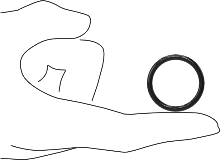 Yağa Dayanıklı Sert Buna-N O-Ring, 3 mm Genişlik, 25 mm İç Çap