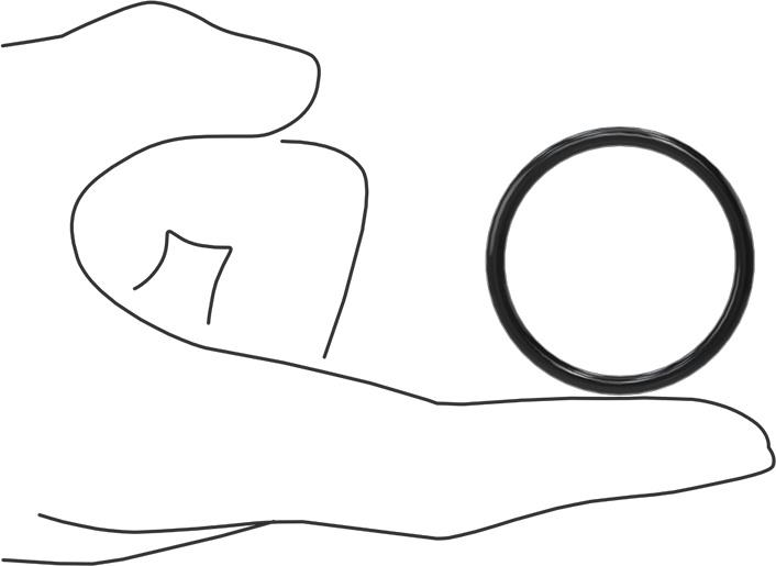 Yağa Dayanıklı Sert Buna-N O-Ring, 3 mm Genişlik, 35 mm İç Çap