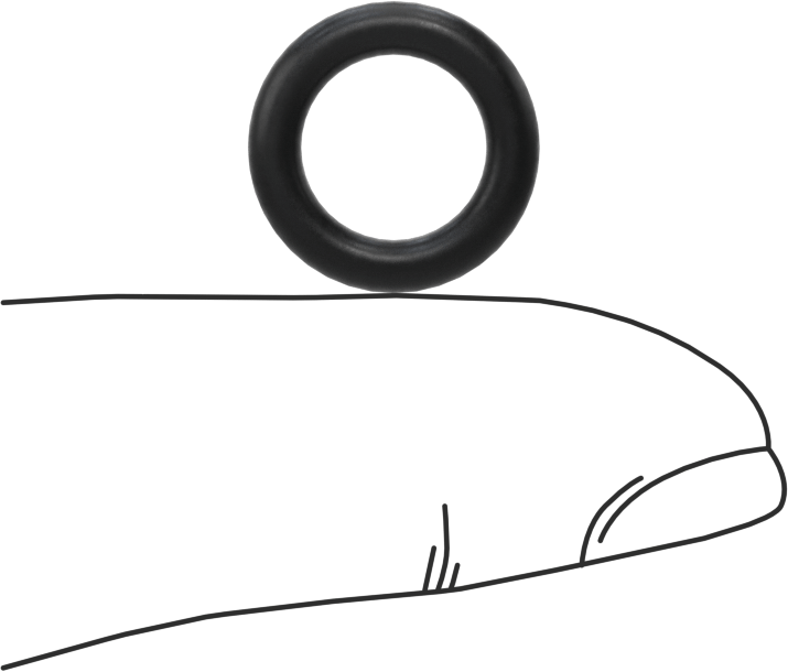 Süper Esnek DuPont Kalrez 7075 O-Ring, Ultra Kimyasala Dayanıklı, 3/32 Kesirli Genişlik, Dash 110