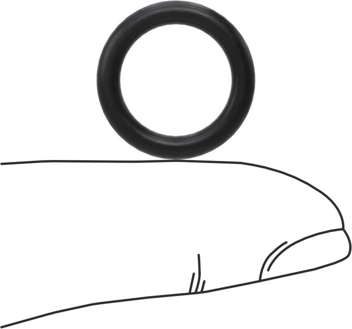 Süper Esnek DuPont Kalrez 7075 O-Ring, Ultra Kimyasala Dayanıklı, 3/32 Kesirli Genişlik, Dash 112