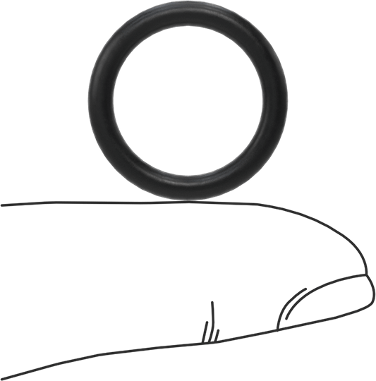 Süper Esnek DuPont Kalrez 7075 O-Ring, Ultra Kimyasala Dayanıklı, 3/32 Kesirli Genişlik, Dash 114