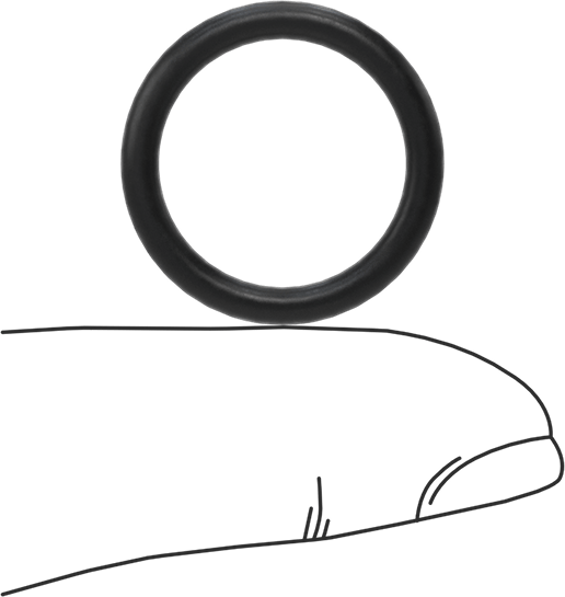 Süper Esnek DuPont Kalrez 7075 O-Ring, Ultra Kimyasala Dayanıklı, 3/32 Kesirli Genişlik, Dash 115