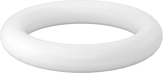 Yumuşak Viton® Floroelastomer O-Ring, FDA Uyumlu, 1/16 Kesirli Genişlik, Dash No. 011