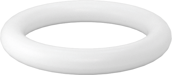 Yumuşak Viton® Floroelastomer O-Ring, FDA Uyumlu, 1/16 Kesirli Genişlik, Dash No. 012