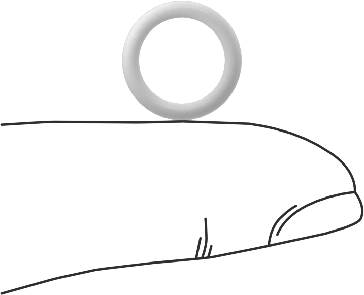 Yumuşak Viton® Floroelastomer O-Ring, FDA Uyumlu, 1/16 Kesirli Genişlik, Dash No. 012