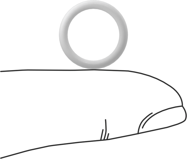 Yumuşak Viton® Floroelastomer O-Ring, FDA Uyumlu, 1/16 Kesirli Genişlik, Dash No. 013