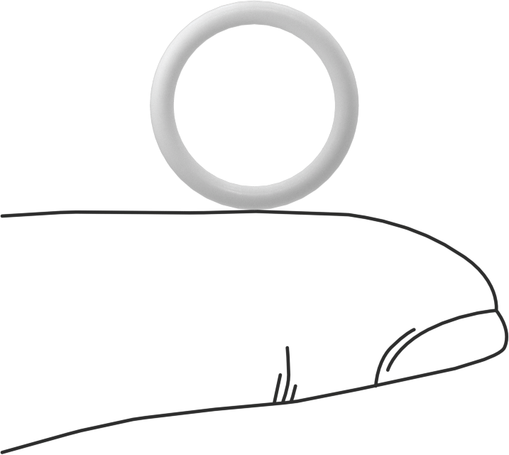 Yumuşak Viton® Floroelastomer O-Ring, FDA Uyumlu, 1/16 Kesirli Genişlik, Dash No. 014