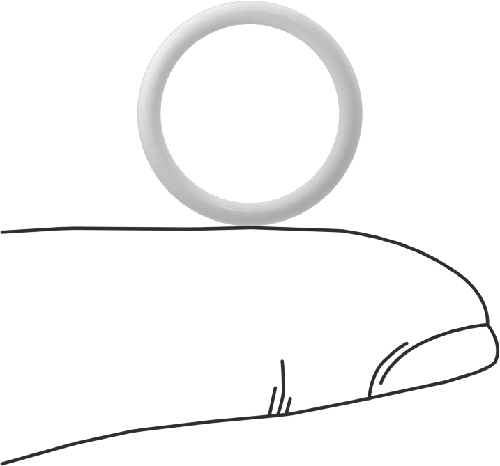 Yumuşak Viton® Floroelastomer O-Ring, FDA Uyumlu, 1/16 Kesirli Genişlik, Dash No. 015