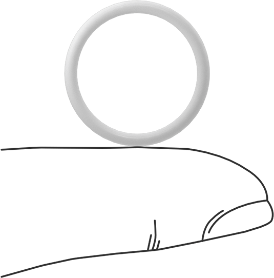 Yumuşak Viton® Floroelastomer O-Ring, FDA Uyumlu, 1/16 Kesirli Genişlik, Dash No. 017