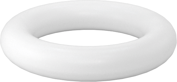 Yumuşak Viton® Floroelastomer O-Ring, FDA Uyumlu, 1/16 Kesirli Genişlik, Dash No. 010
