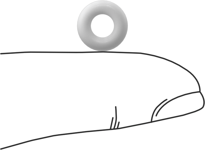 Yumuşak Viton® Floroelastomer O-Ring, FDA Uyumlu, 3/32 Kesirli Genişlik, Dash No. 106