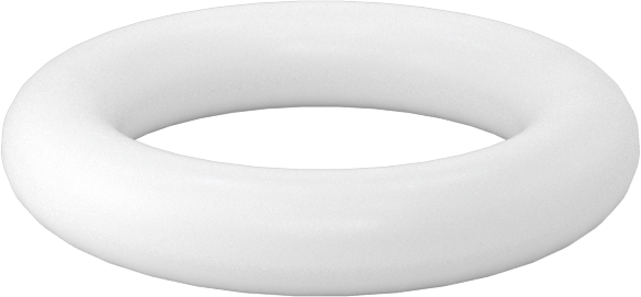 Yumuşak Viton® Floroelastomer O-Ring, FDA Uyumlu, 3/32 Kesirli Genişlik, Dash No. 110