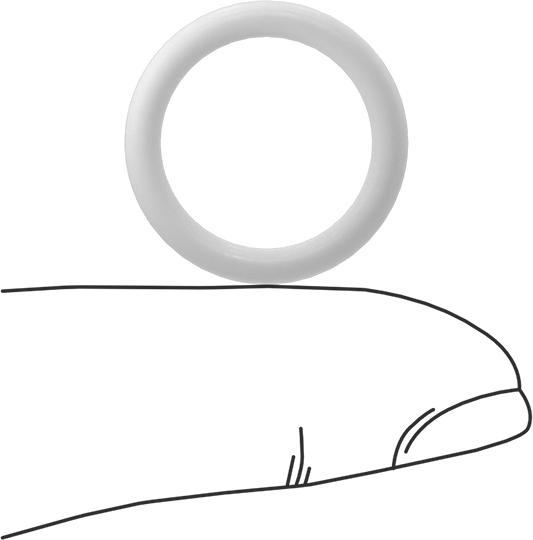 Yumuşak Viton® Floroelastomer O-Ring, FDA Uyumlu, 3/32 Kesirli Genişlik, Dash No. 114