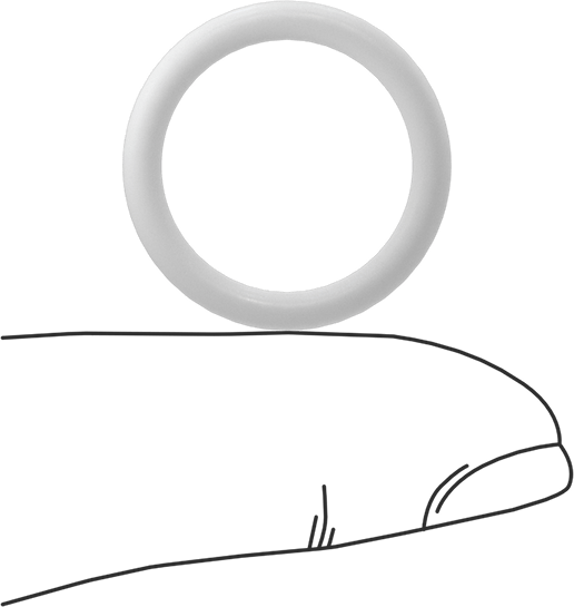 Yumuşak Viton® Floroelastomer O-Ring, FDA Uyumlu, 3/32 Kesirli Genişlik, Dash No. 115