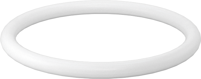 Yumuşak Viton® Floroelastomer O-Ring, FDA Uyumlu, 3/32 Kesirli Genişlik, Dash No. 123