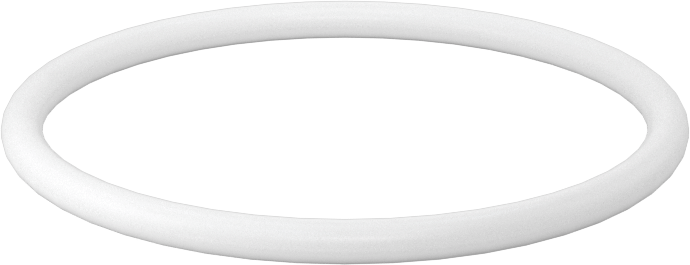 Yumuşak Viton® Floroelastomer O-Ring, FDA Uyumlu, 3/32 Kesirli Genişlik, Dash No. 129