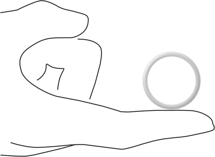 Yumuşak Viton® Floroelastomer O-Ring, FDA Uyumlu, 3/32 Kesirli Genişlik, Dash No. 121