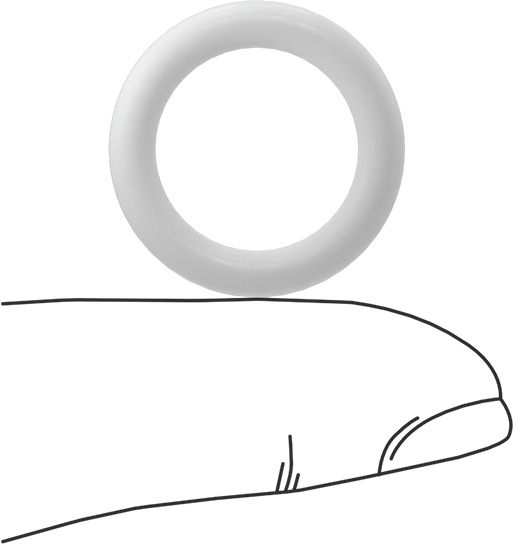 Yumuşak Viton® Floroelastomer O-Ring, FDA Uyumlu, 1/8 Kesirli Genişlik, Dash Numarası 208