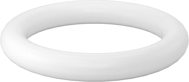 Yumuşak Viton® Floroelastomer O-Ring, FDA Uyumlu, 1/8 Kesirli Genişlik, Dash Numarası 210
