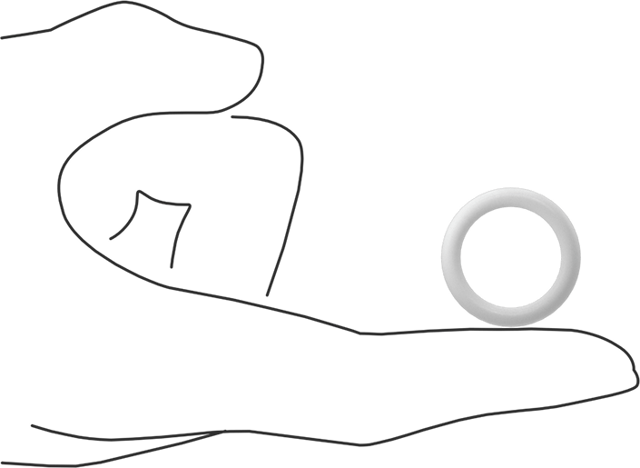 Yumuşak Viton® Floroelastomer O-Ring, FDA Uyumlu, 1/8 Kesirli Genişlik, Dash Numarası 210