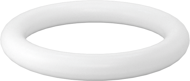 Yumuşak Viton® Floroelastomer O-Ring, FDA Uyumlu, 1/8 Kesirli Genişlik, Dash Numarası 211