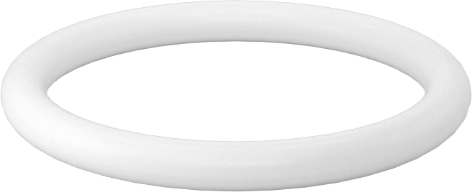 Yumuşak Viton® Floroelastomer O-Ring, FDA Uyumlu, 1/8 Kesirli Genişlik, Dash Numarası 217