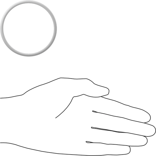 Yumuşak Viton® Floroelastomer O-Ring, FDA Uyumlu, 1/8 Kesirli Genişlik, Dash Numarası 229