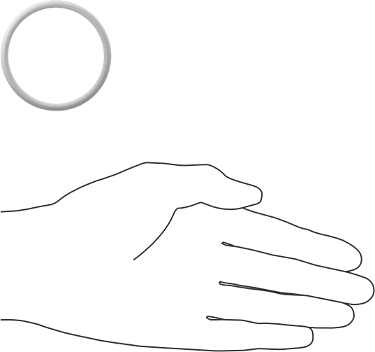 Yumuşak Viton® Floroelastomer O-Ring, FDA Uyumlu, 1/8 Kesirli Genişlik, Dash Numarası 225