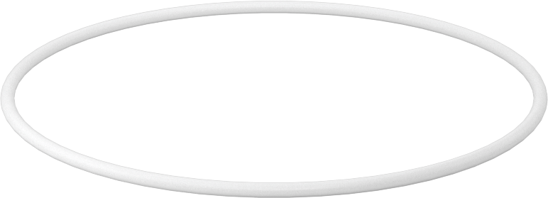 Yumuşak Viton® Floroelastomer O-Ring, FDA Uyumlu, 1/16 Kesirli Genişlik, Dash No. 039