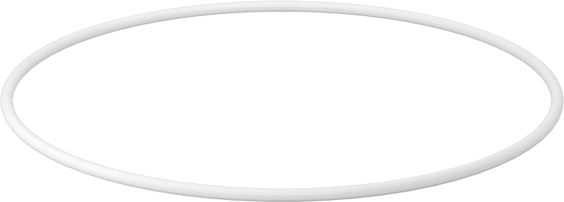 Yumuşak Viton® Floroelastomer O-Ring, FDA Uyumlu, 1/16 Kesirli Genişlik, Dash No. 042