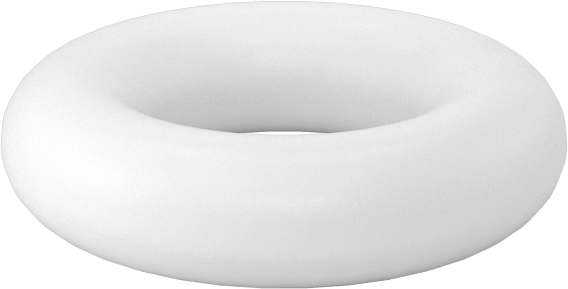 Yumuşak Viton® Floroelastomer O-Ring, FDA Uyumlu, 3/32 Kesirli Genişlik, Dash No. 107