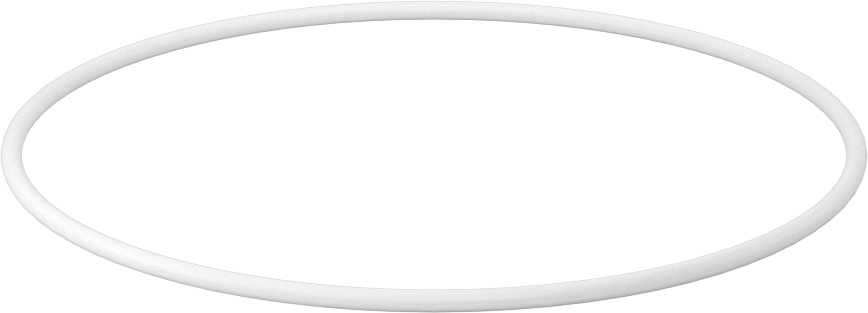 Yumuşak Viton® Floroelastomer O-Ring, FDA Uyumlu, 3/32 Kesirli Genişlik, Dash No. 156