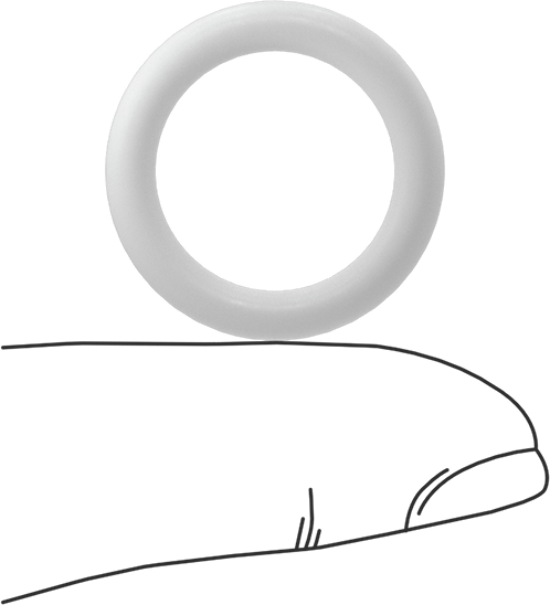 Yumuşak Viton® Floroelastomer O-Ring, FDA Uyumlu, 1/8 Kesirli Genişlik, Dash Numarası 209