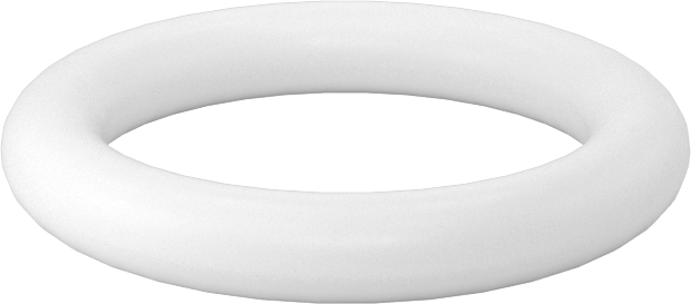Yumuşak Viton® Floroelastomer O-Ring, FDA Uyumlu, 1/8 Kesirli Genişlik, Dash Numarası 209