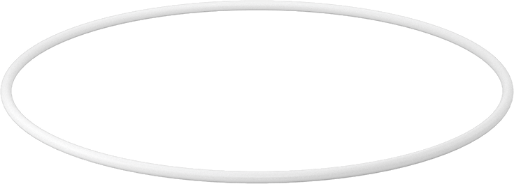 Yumuşak Viton® Floroelastomer O-Ring, FDA Uyumlu, 1/8 Kesirli Genişlik, Dash Numarası 260